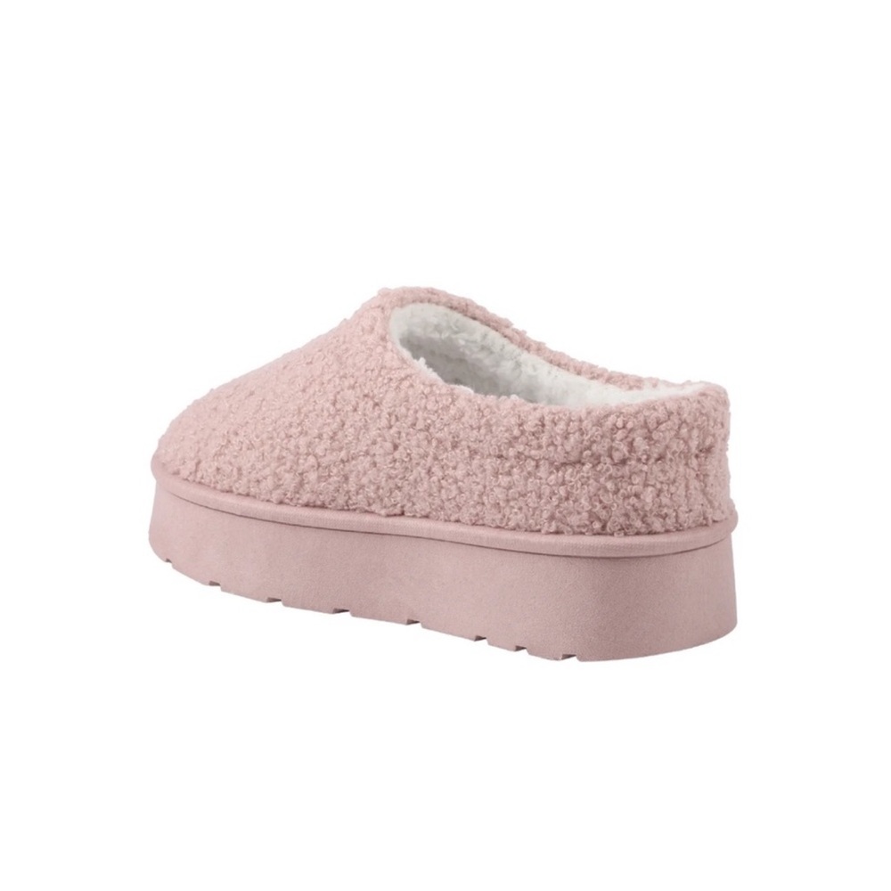 Cozy Pink Slip-On Slippers, girls size 11